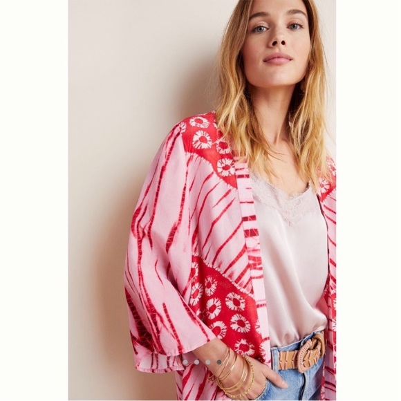 Blank London x Anthropologie Lia Shibori Tie Dye Kimono - Picture 3 of 14